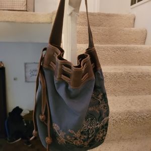 Fossil Hobo bag (slouch top) Genuine leather